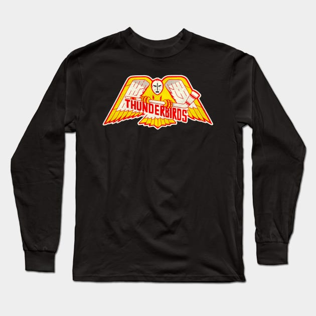 Defunct Carolina Winston-Salem Thunderbirds Hockey Team Long Sleeve T-Shirt by Defunctland